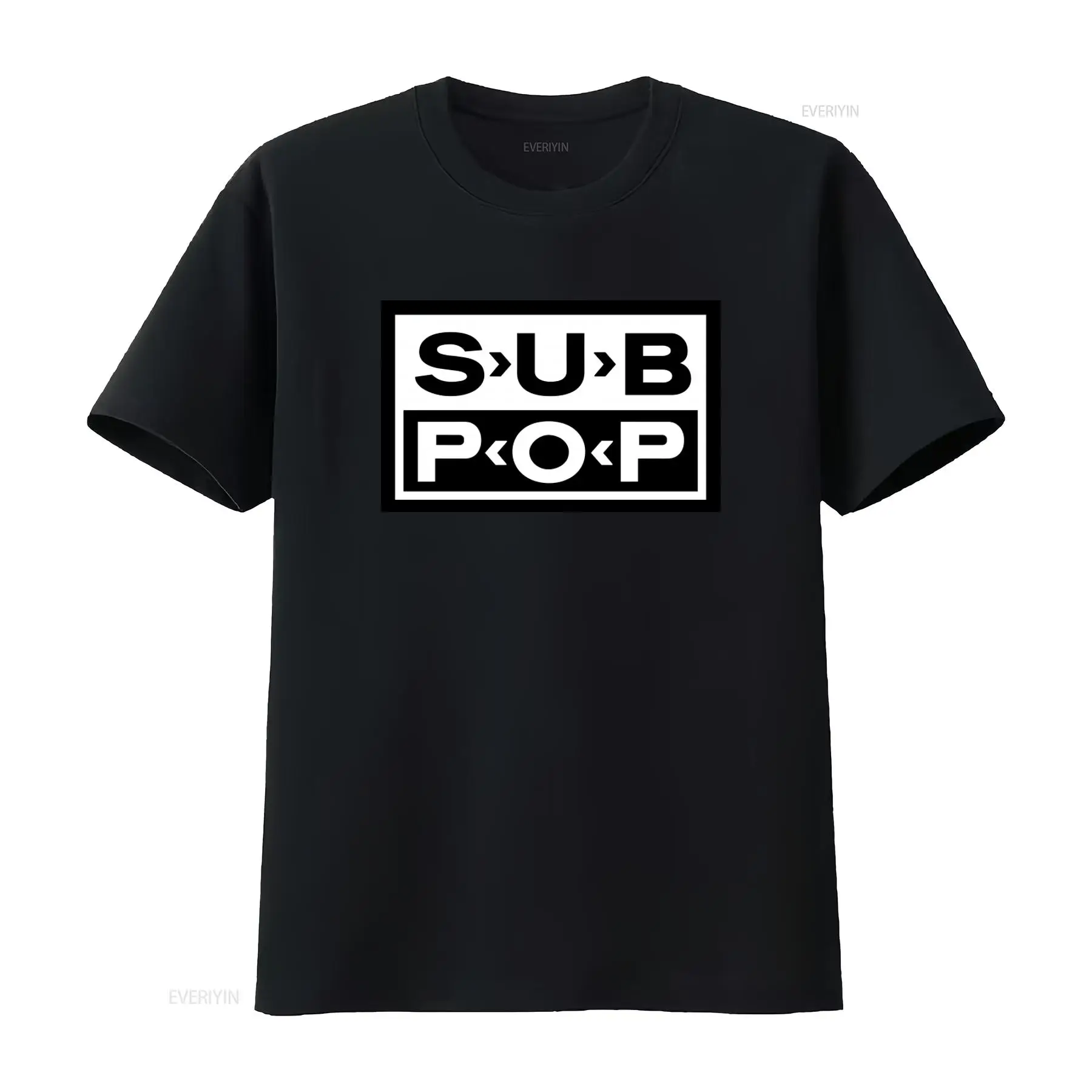 تي شيرت بشعار Sub Pop أسود مع  - مراجعة Vintage Fashion Jersey وسعره