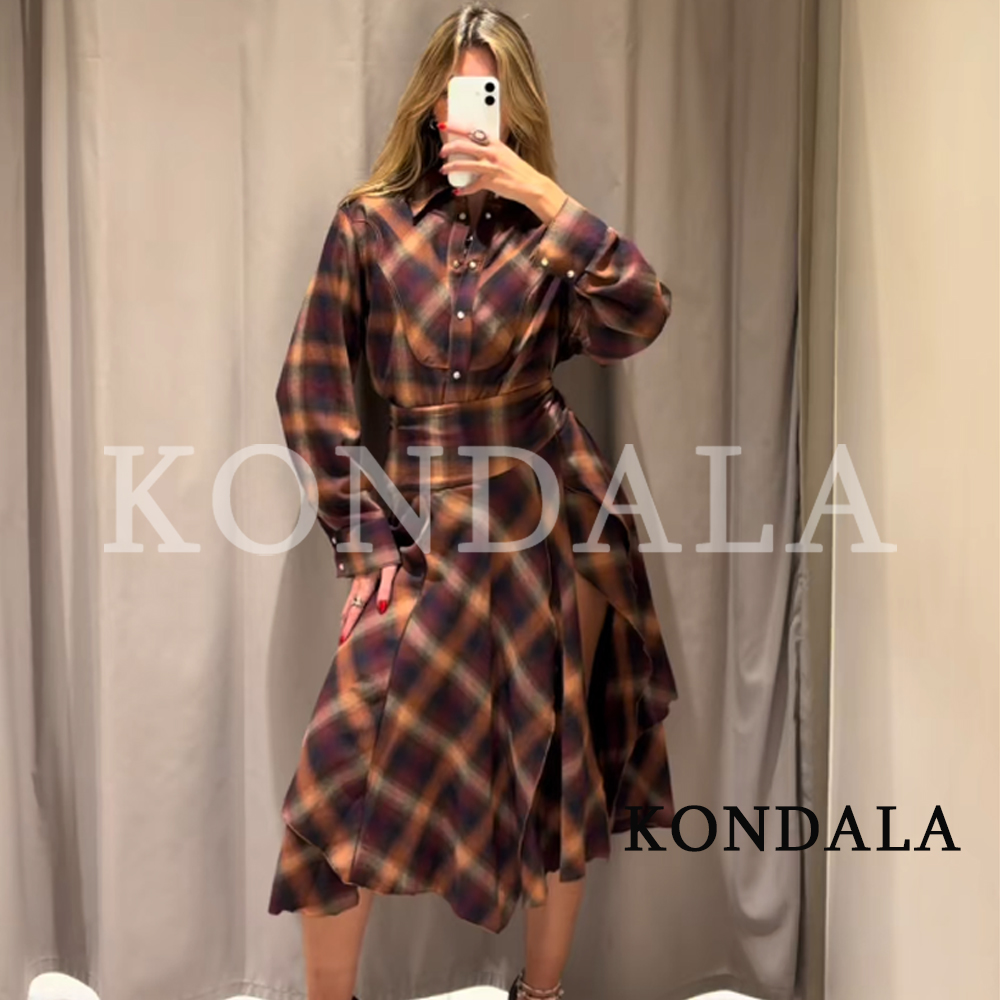 طقم تنورة كاروهات كاجوال خريفي - مراجعة Vintage Fashion Jersey وسعره
